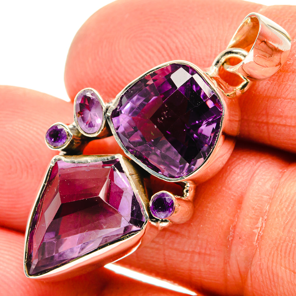 Amethyst Pendants handcrafted by Anasilvercos - PD25518