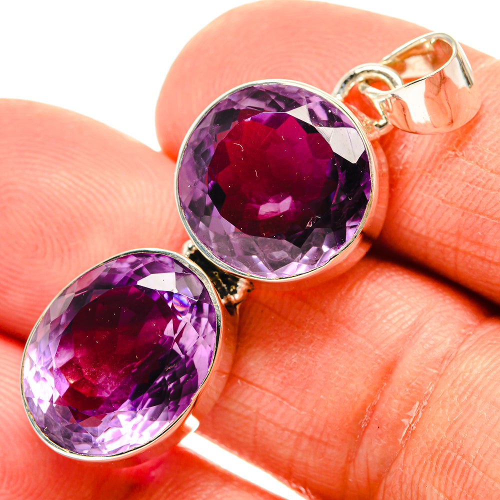 Amethyst Pendants handcrafted by Anasilvercos - PD25519