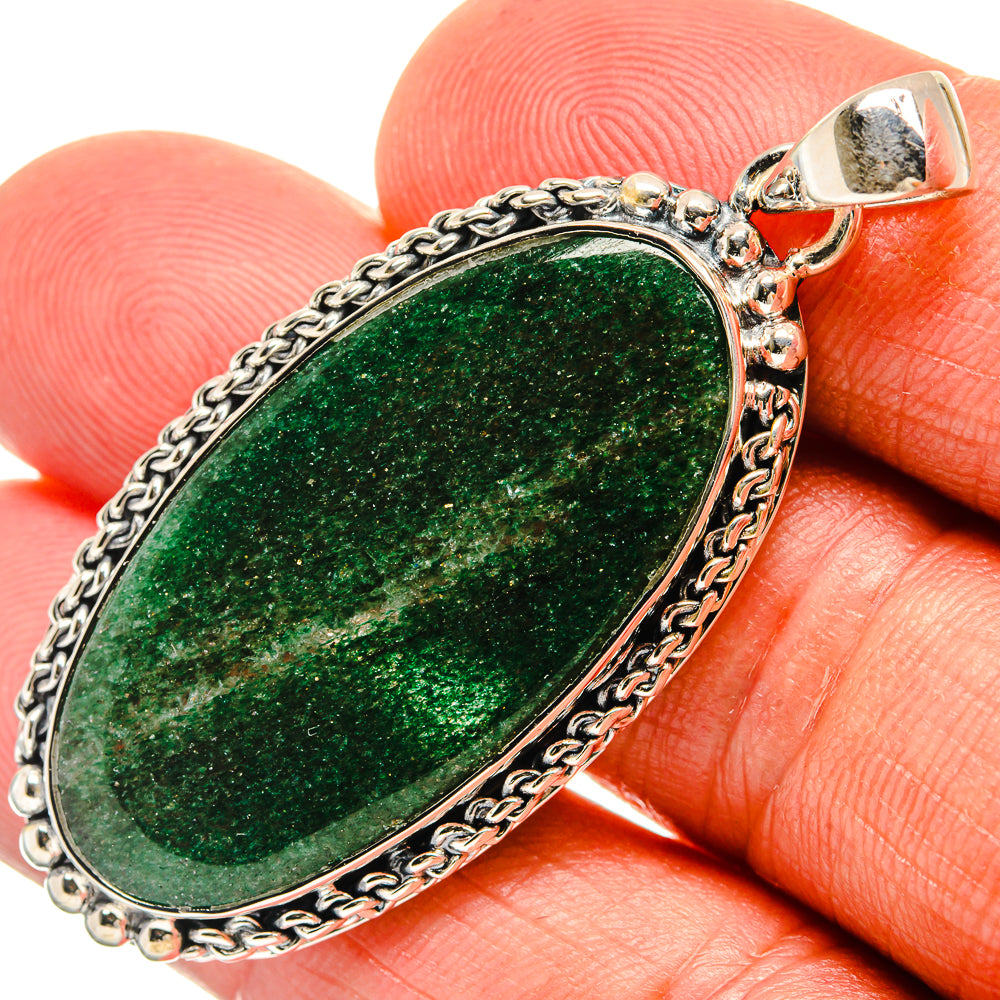 Green Aventurine Pendants handcrafted by Anasilvercos - PD25545
