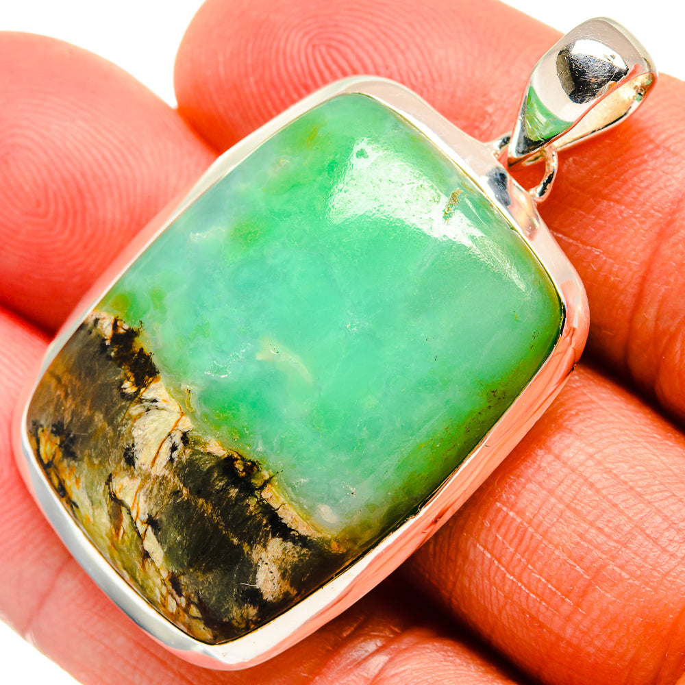 Chrysoprase Pendants handcrafted by Anasilvercos - PD25546