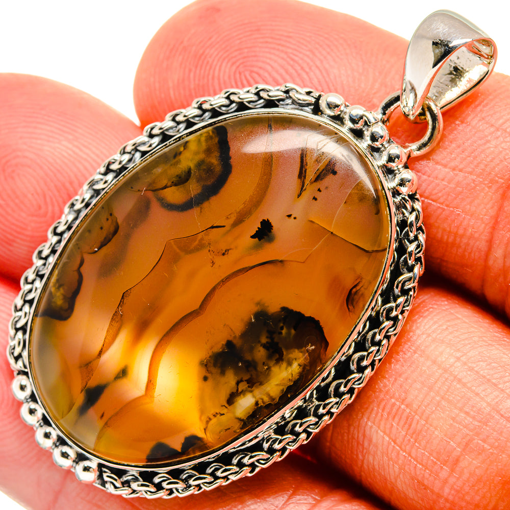 Montana Agate Pendants handcrafted by Anasilvercos - PD25549