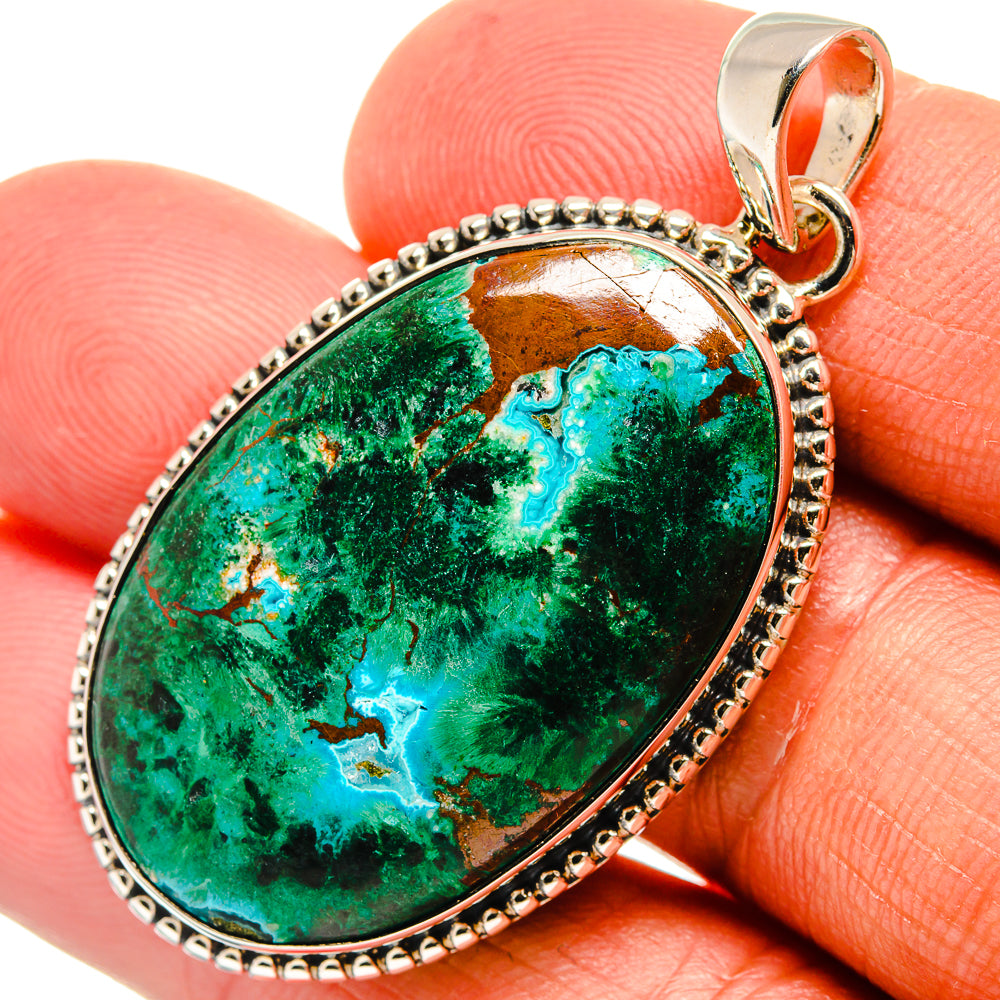 Chrysocolla Pendants handcrafted by Anasilvercos - PD25552