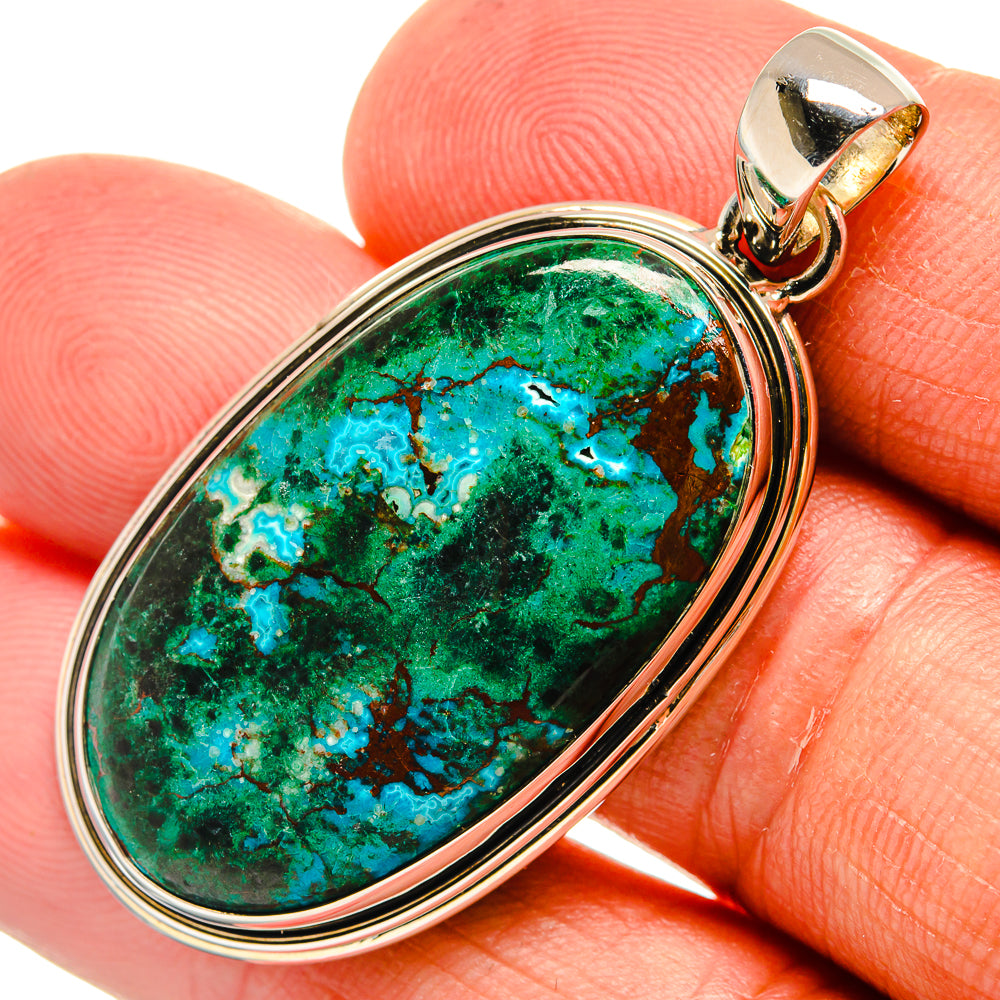 Chrysocolla Pendants handcrafted by Anasilvercos - PD25559