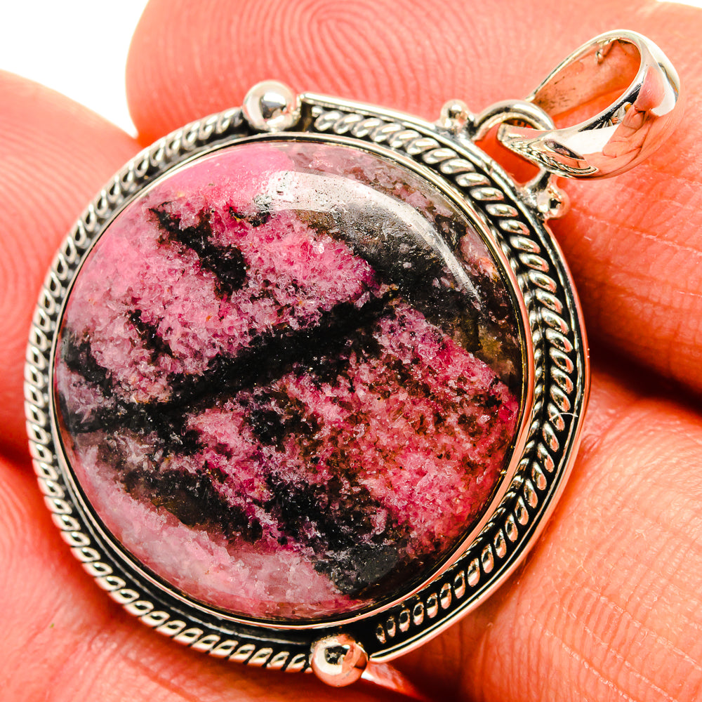 Rhodonite Pendants handcrafted by Anasilvercos - PD25569