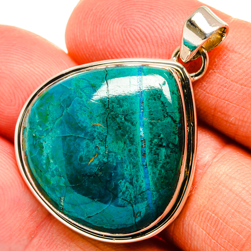 Chrysocolla Pendants handcrafted by Anasilvercos - PD25571
