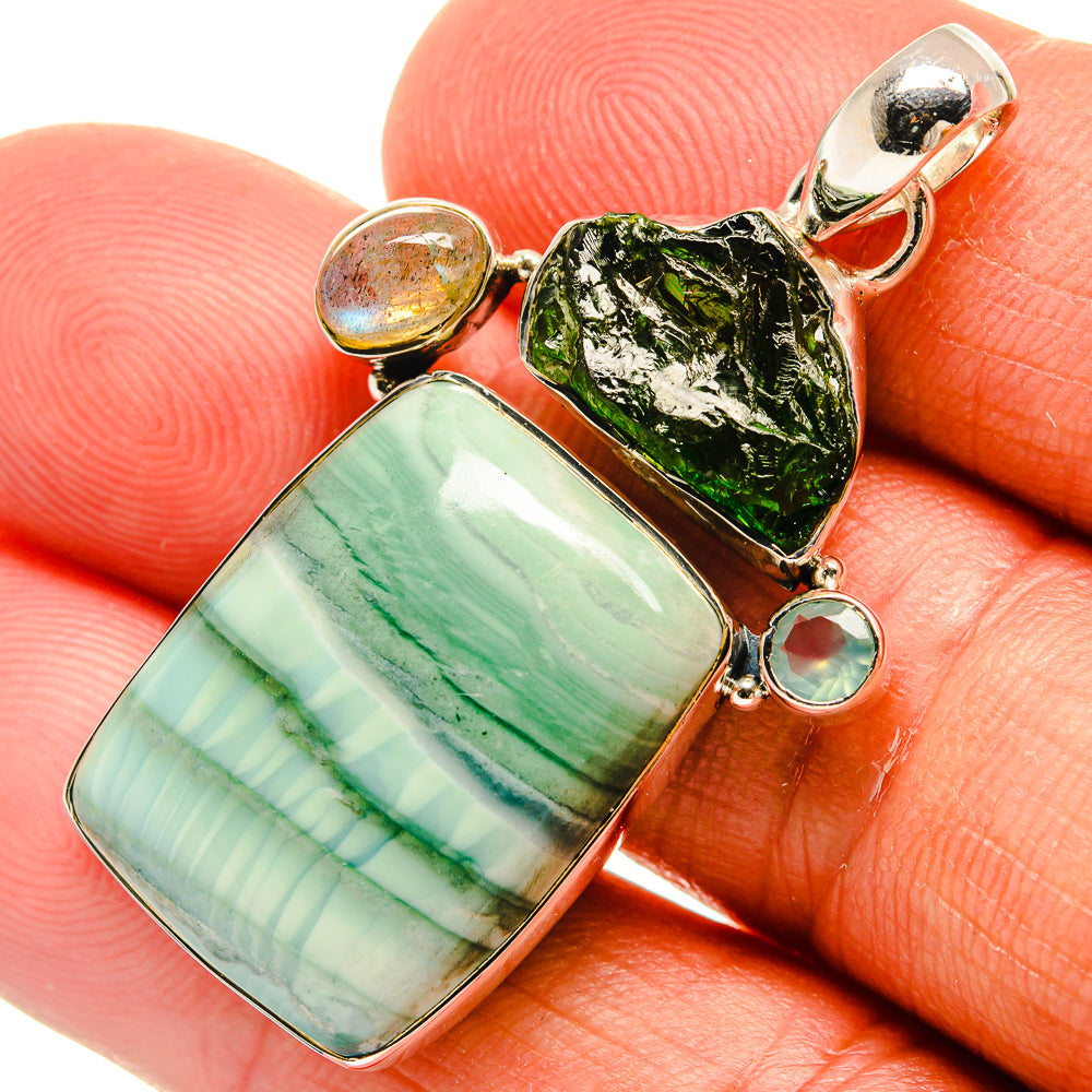 Ocean Jasper Pendants handcrafted by Anasilvercos - PD25575