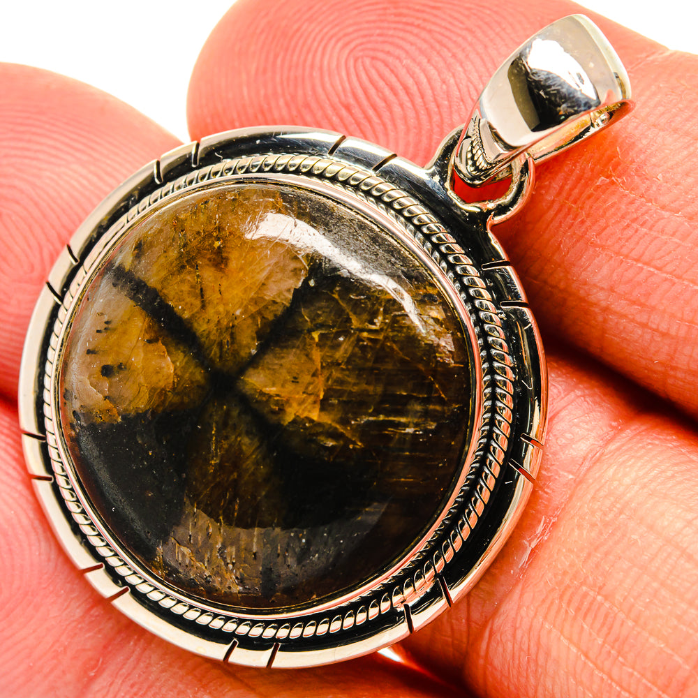 Chiastolite Pendants handcrafted by Anasilvercos - PD25587