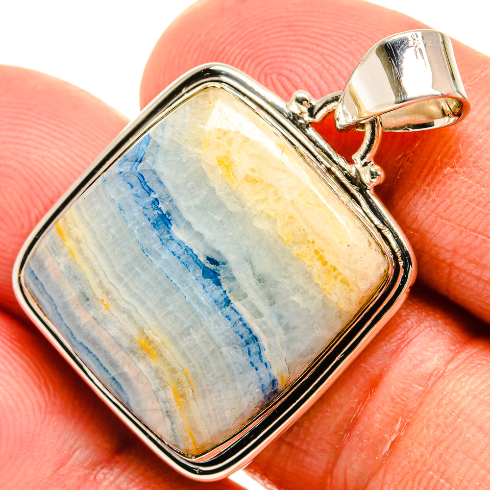 Blue Scheelite Pendants handcrafted by Anasilvercos - PD25591