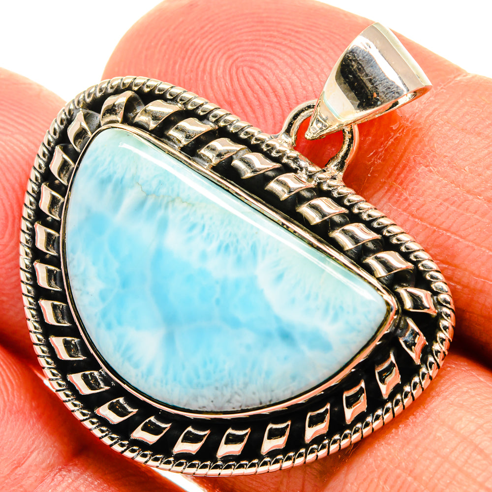 Larimar Pendants handcrafted by Anasilvercos - PD25596