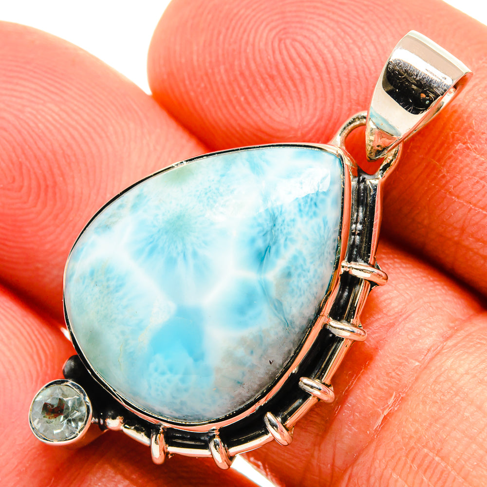 Larimar Pendants handcrafted by Anasilvercos - PD25598