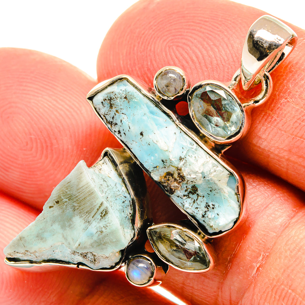 Larimar Pendants handcrafted by Anasilvercos - PD25617
