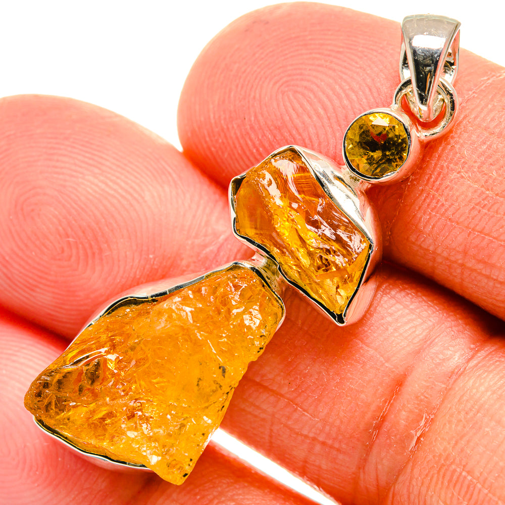 Citrine Pendants handcrafted by Anasilvercos - PD25618