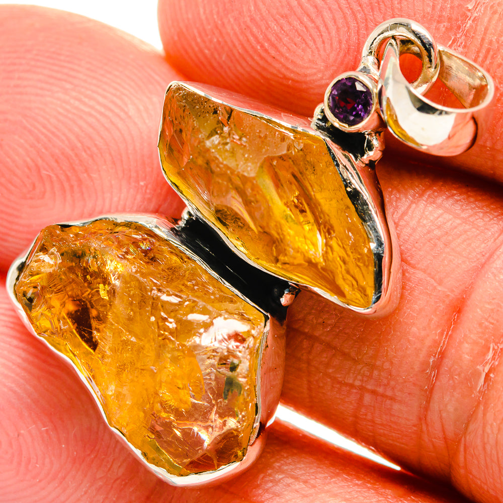 Citrine Pendants handcrafted by Anasilvercos - PD25622
