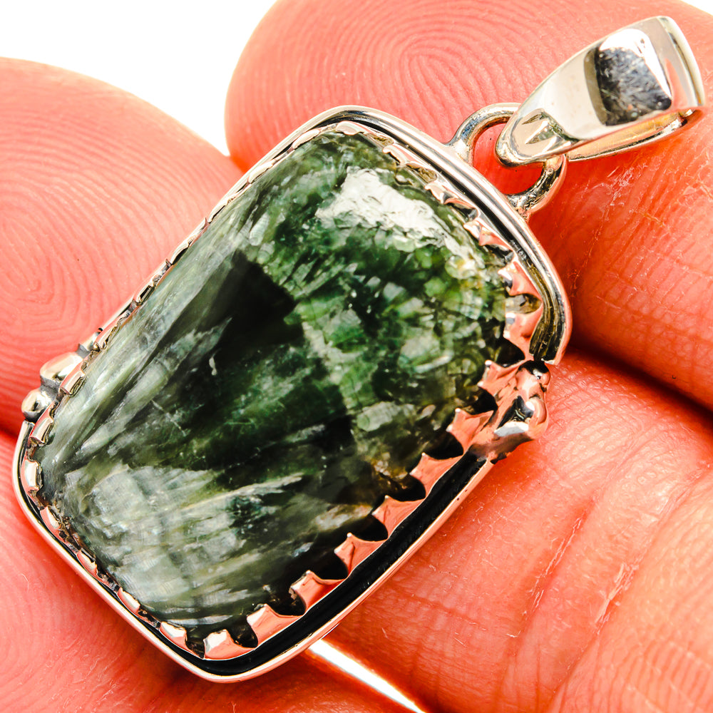 Seraphinite Pendants handcrafted by Anasilvercos - PD25647
