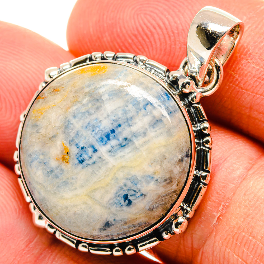 Blue Scheelite Pendants handcrafted by Anasilvercos - PD25651