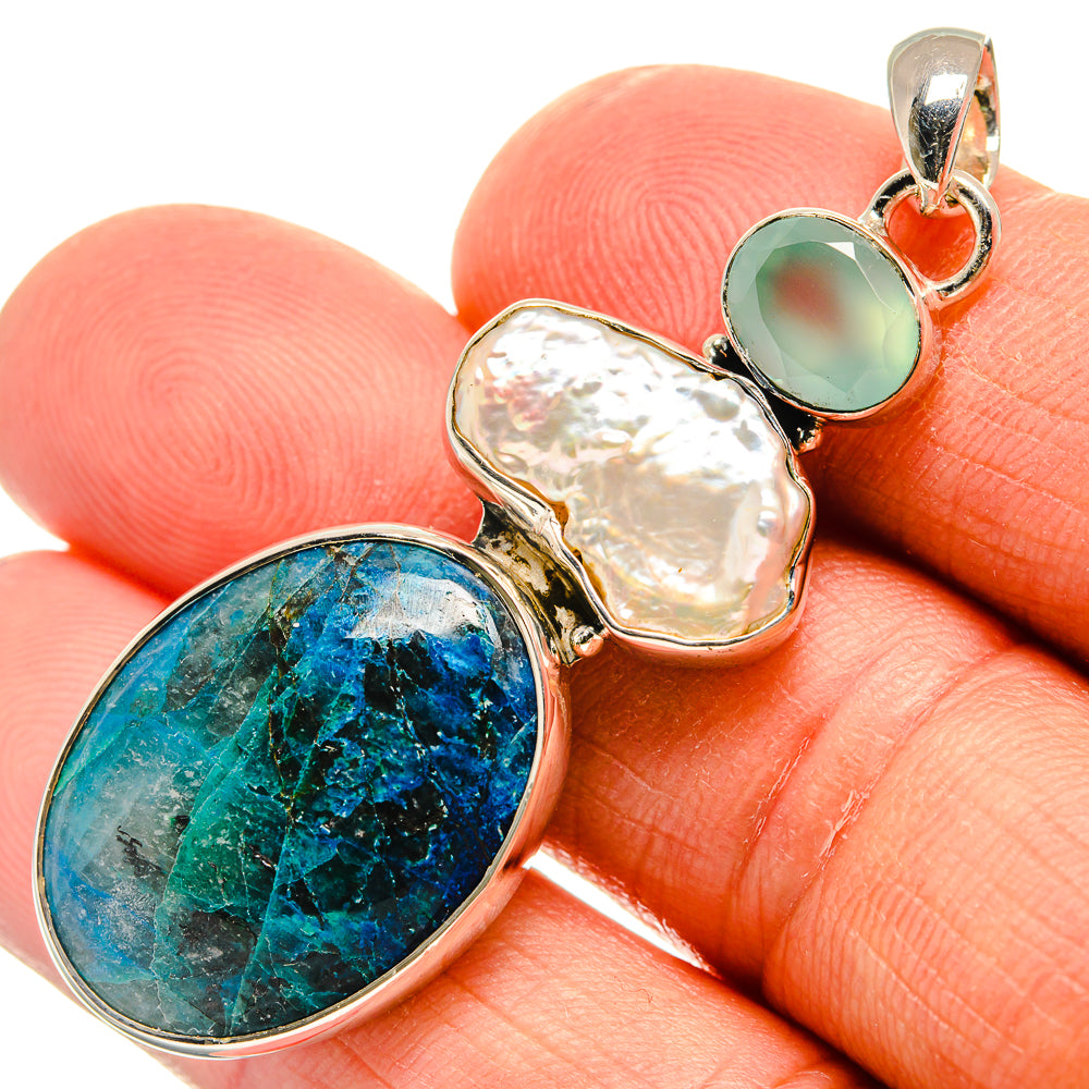 Shattuckite Pendants handcrafted by Anasilvercos - PD25665