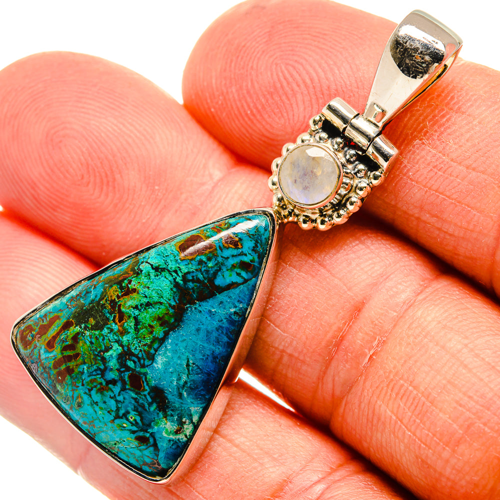 Chrysocolla Pendants handcrafted by Anasilvercos - PD25668
