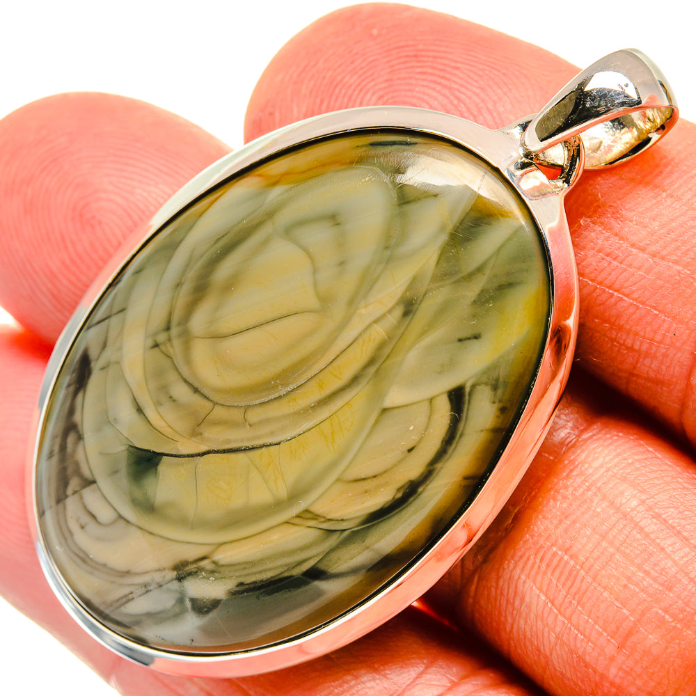 Polychrome Jasper Pendants handcrafted by Anasilvercos - PD25717