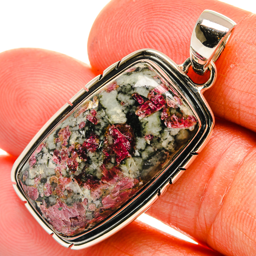 Russian Eudialyte Pendants handcrafted by Anasilvercos - PD25722