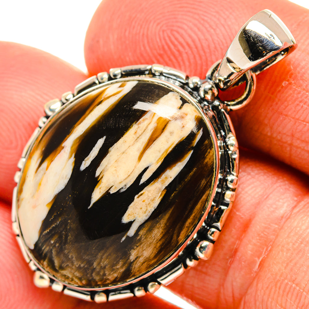 Peanut Wood Jasper Pendants handcrafted by Anasilvercos - PD25737