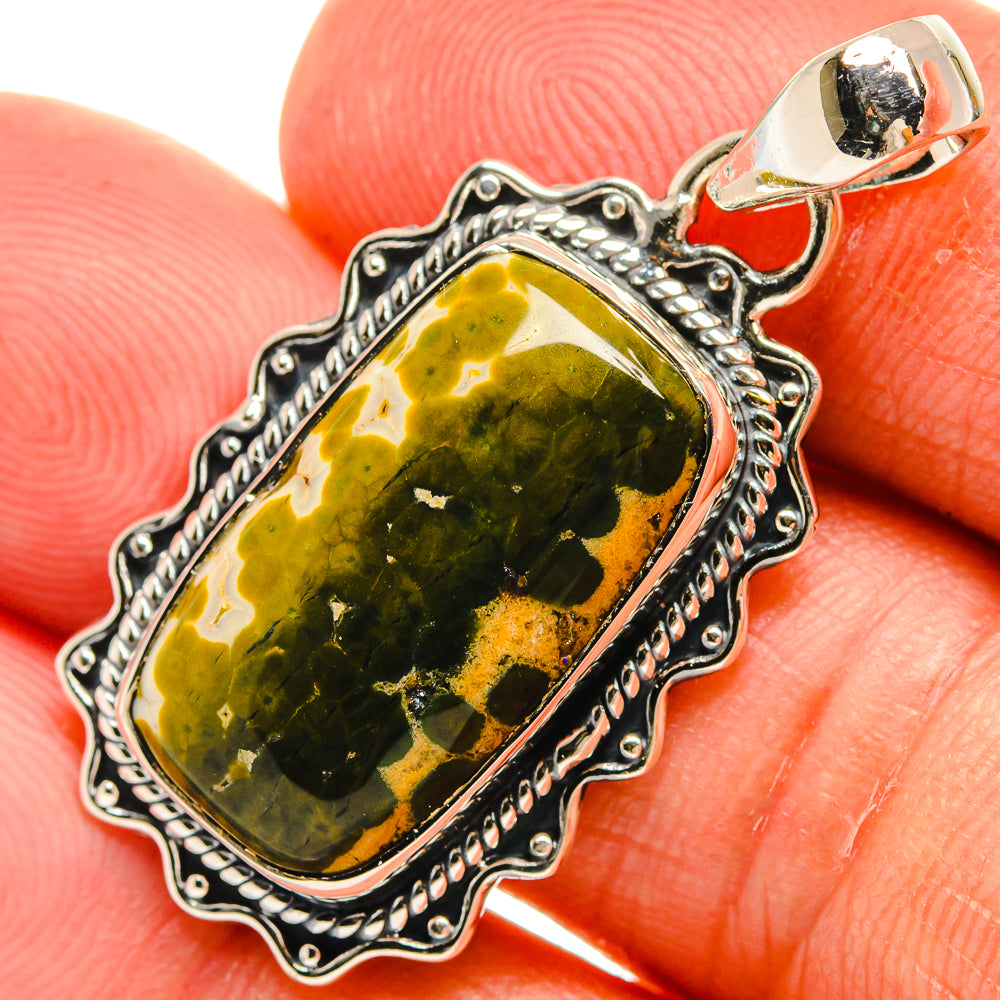 Ocean Jasper Pendants handcrafted by Anasilvercos - PD25747