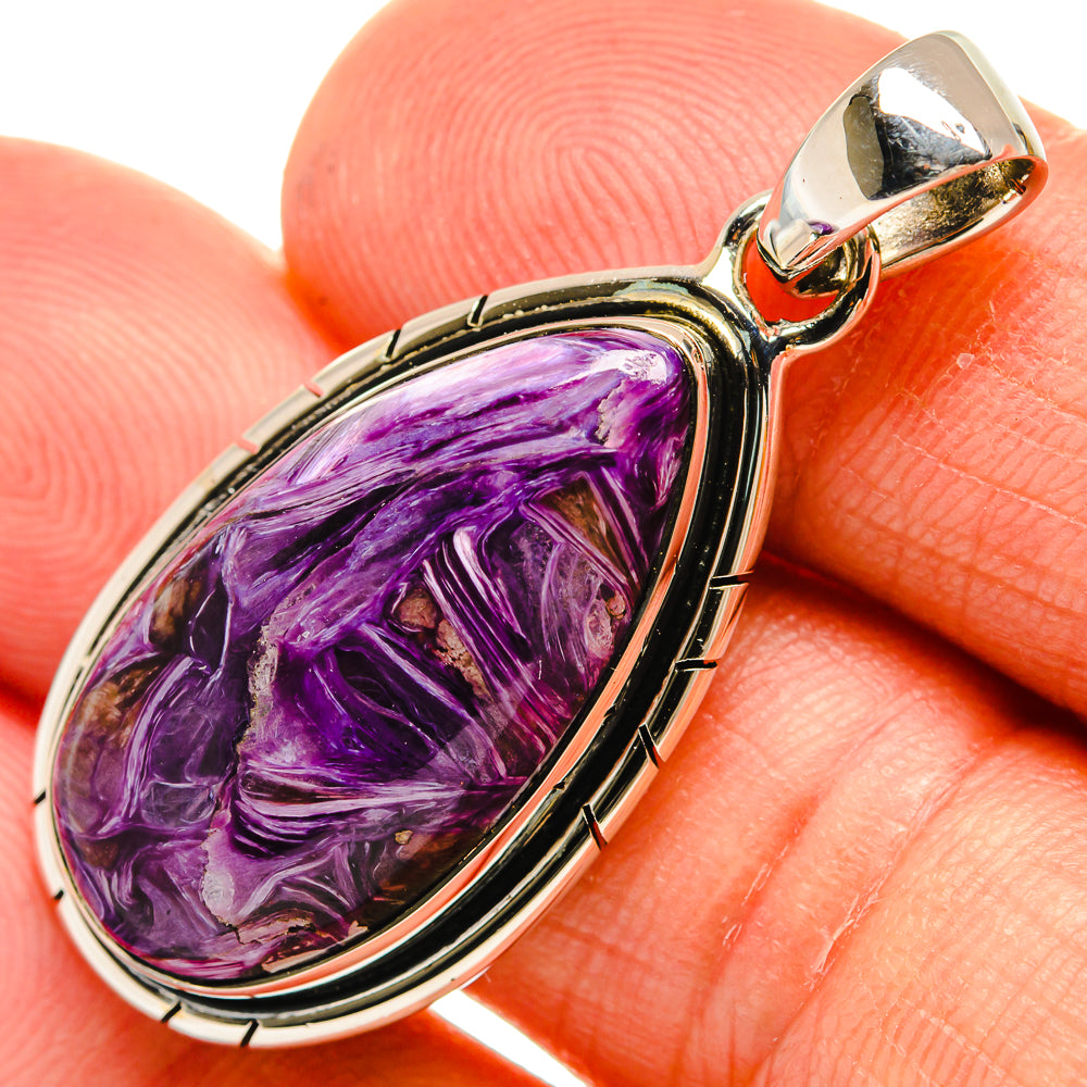 Charoite Pendants handcrafted by Anasilvercos - PD25753