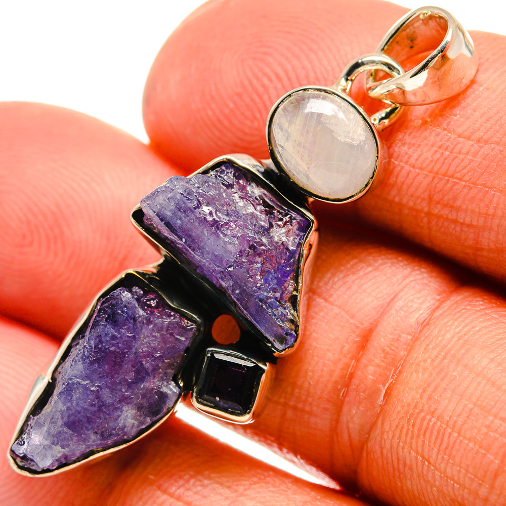 Tanzanite Pendants handcrafted by Anasilvercos - PD25776