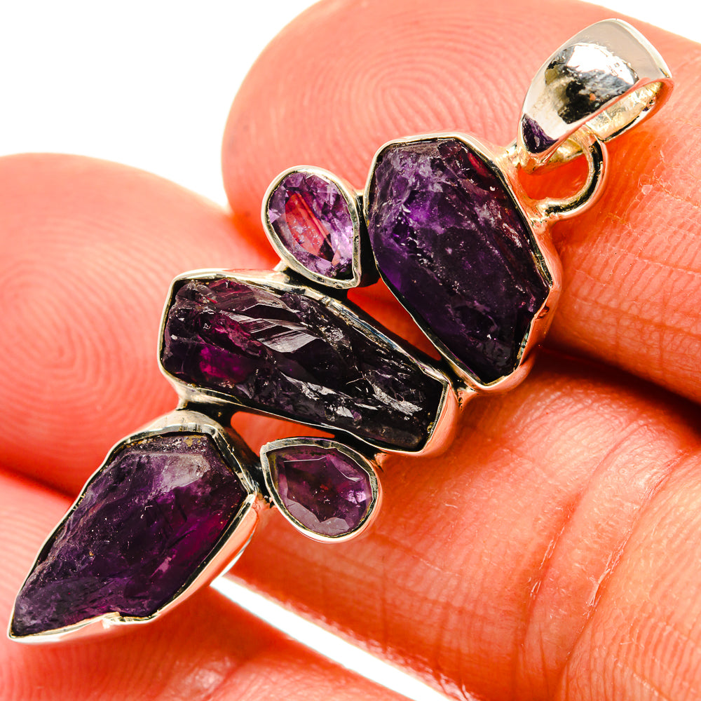Amethyst Pendants handcrafted by Anasilvercos - PD25777