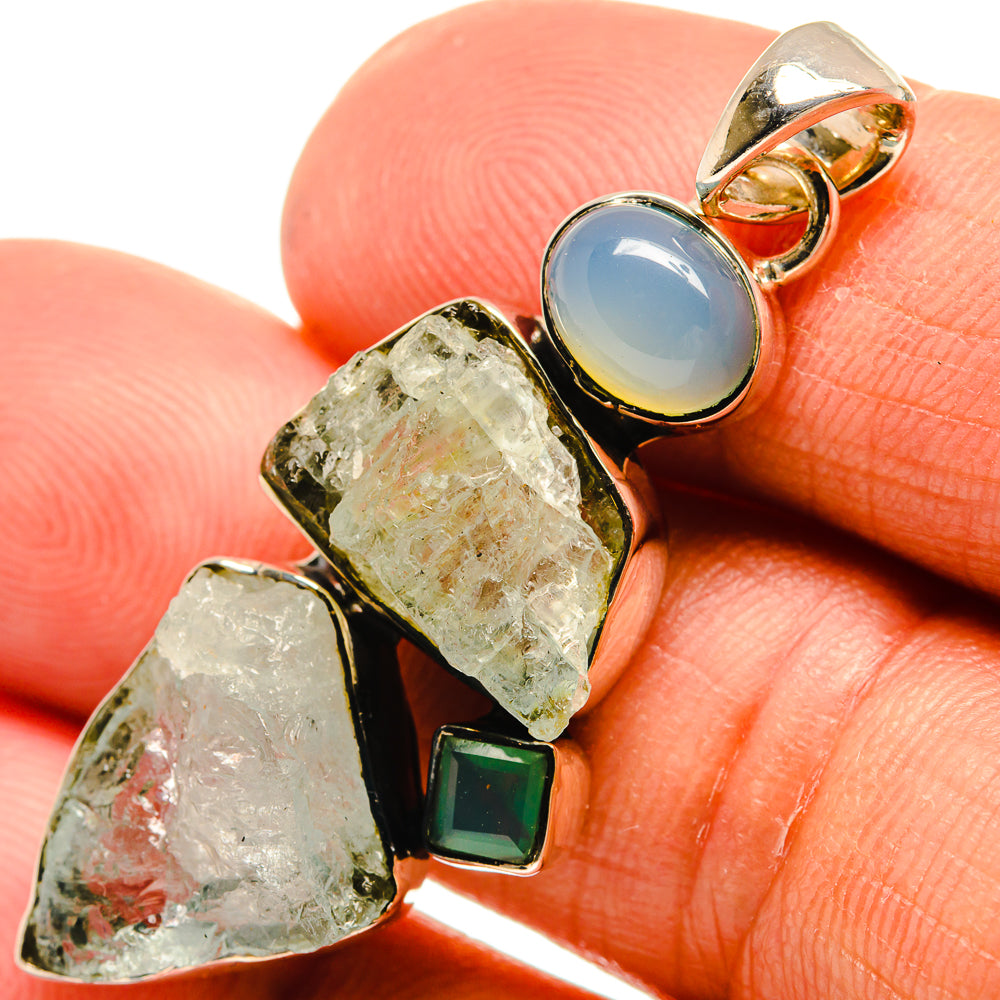 Aquamarine Pendants handcrafted by Anasilvercos - PD25781