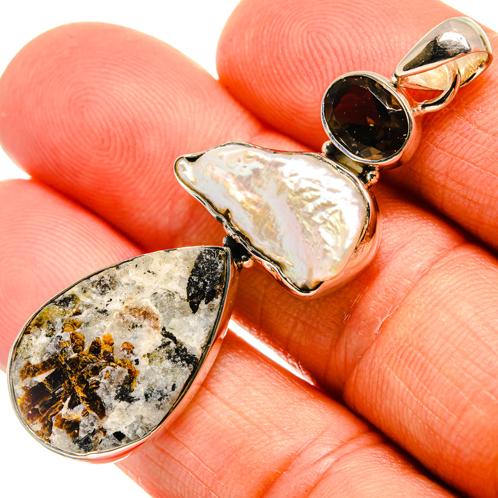 Astrophyllite Pendants handcrafted by Anasilvercos - PD25786