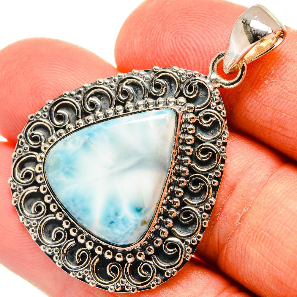 Larimar Pendants handcrafted by Anasilvercos - PD25813