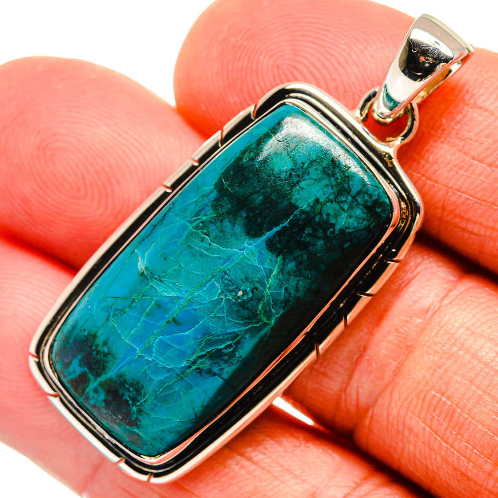 Chrysocolla Pendants handcrafted by Anasilvercos - PD25842