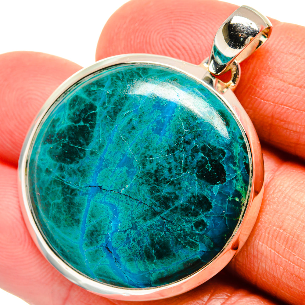 Chrysocolla Pendants handcrafted by Anasilvercos - PD25843