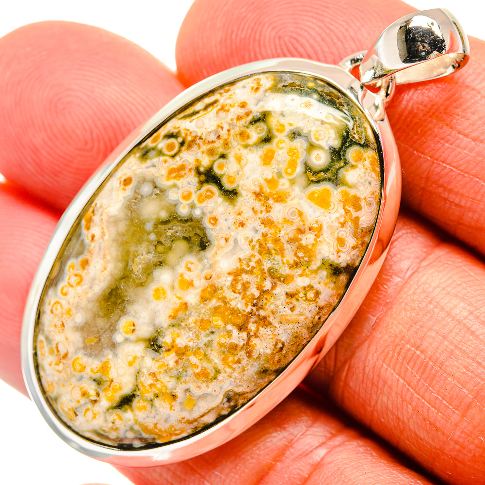 Ocean Jasper Pendants handcrafted by Anasilvercos - PD25844