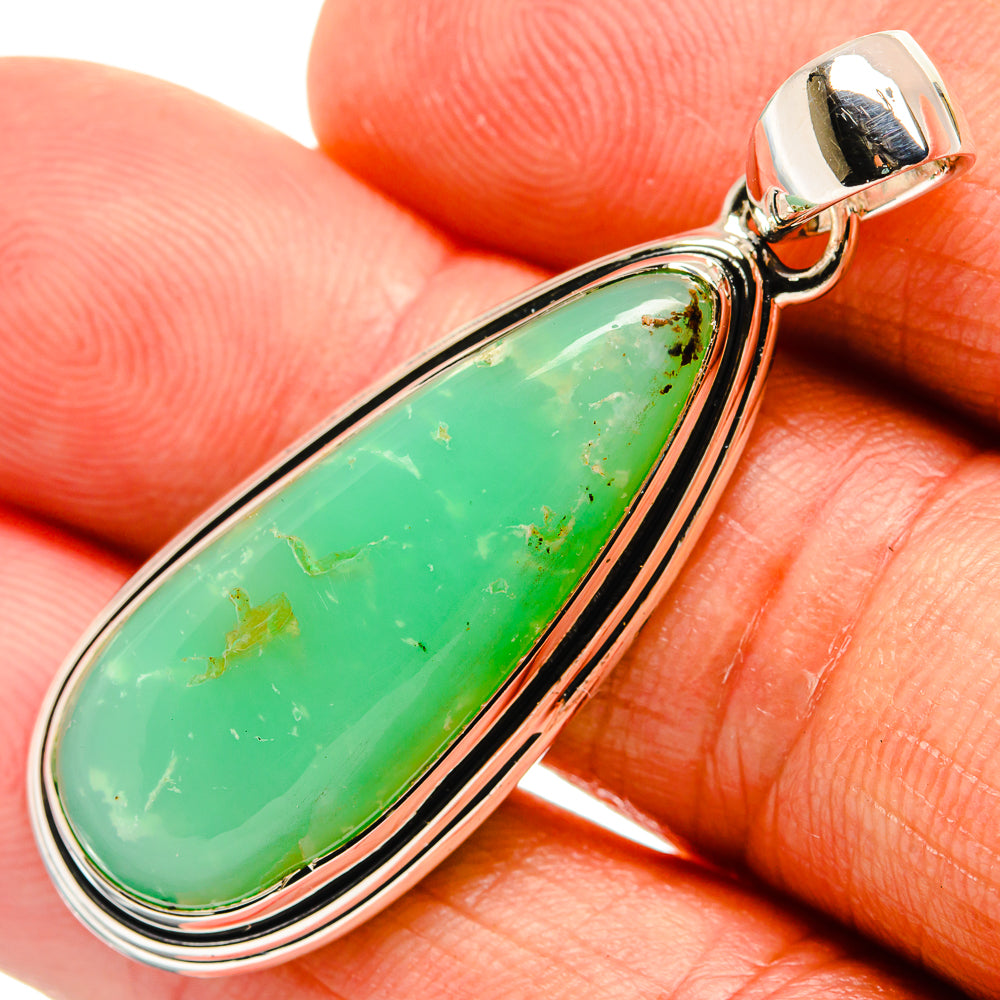Chrysoprase Pendants handcrafted by Anasilvercos - PD25855