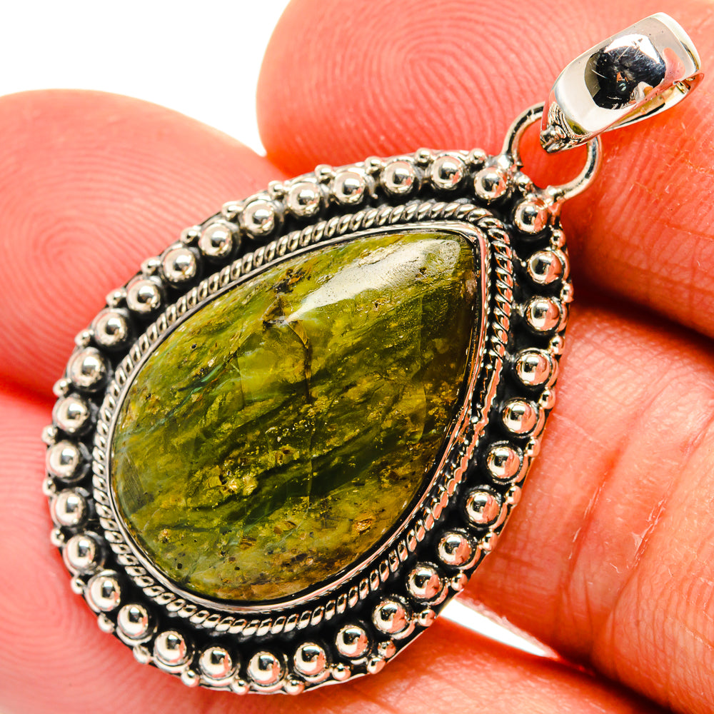 Rainforest Jasper Pendants handcrafted by Anasilvercos - PD25860