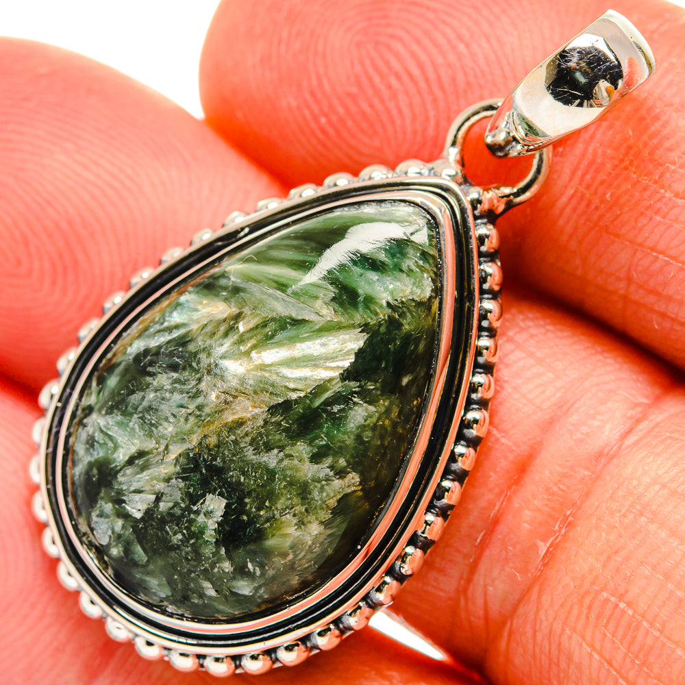 Seraphinite Pendants handcrafted by Anasilvercos - PD25861