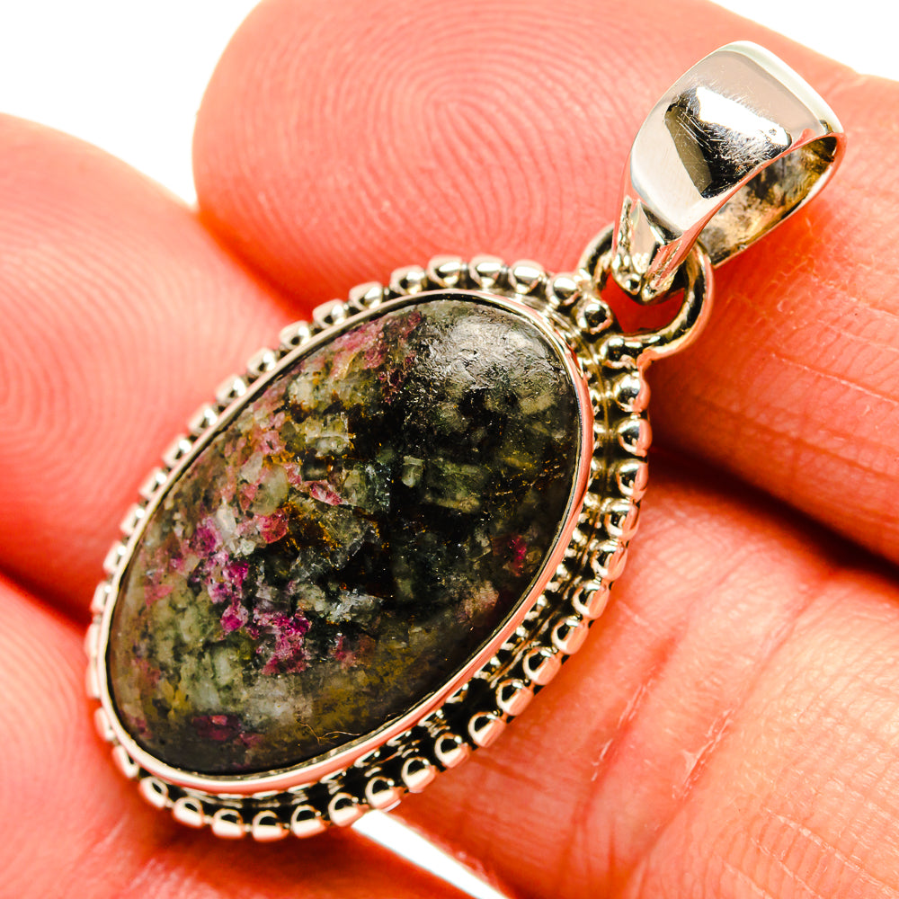 Russian Eudialyte Pendants handcrafted by Anasilvercos - PD25872