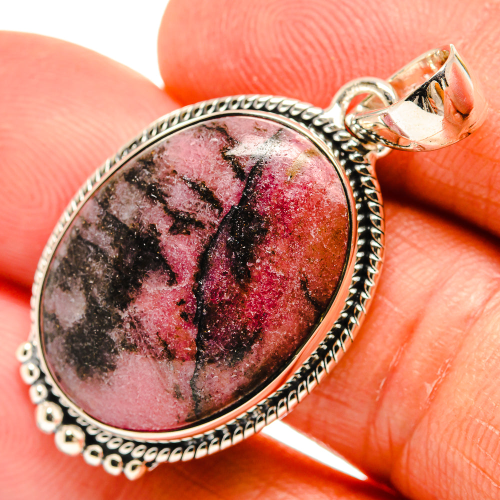 Rhodonite Pendants handcrafted by Anasilvercos - PD25875