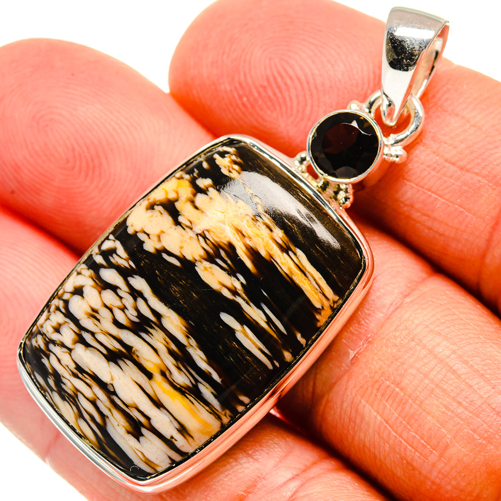 Peanut Wood Jasper Pendants handcrafted by Anasilvercos - PD25880