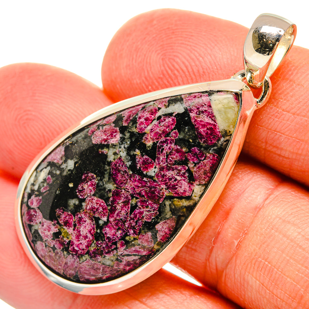 Russian Eudialyte Pendants handcrafted by Anasilvercos - PD25882