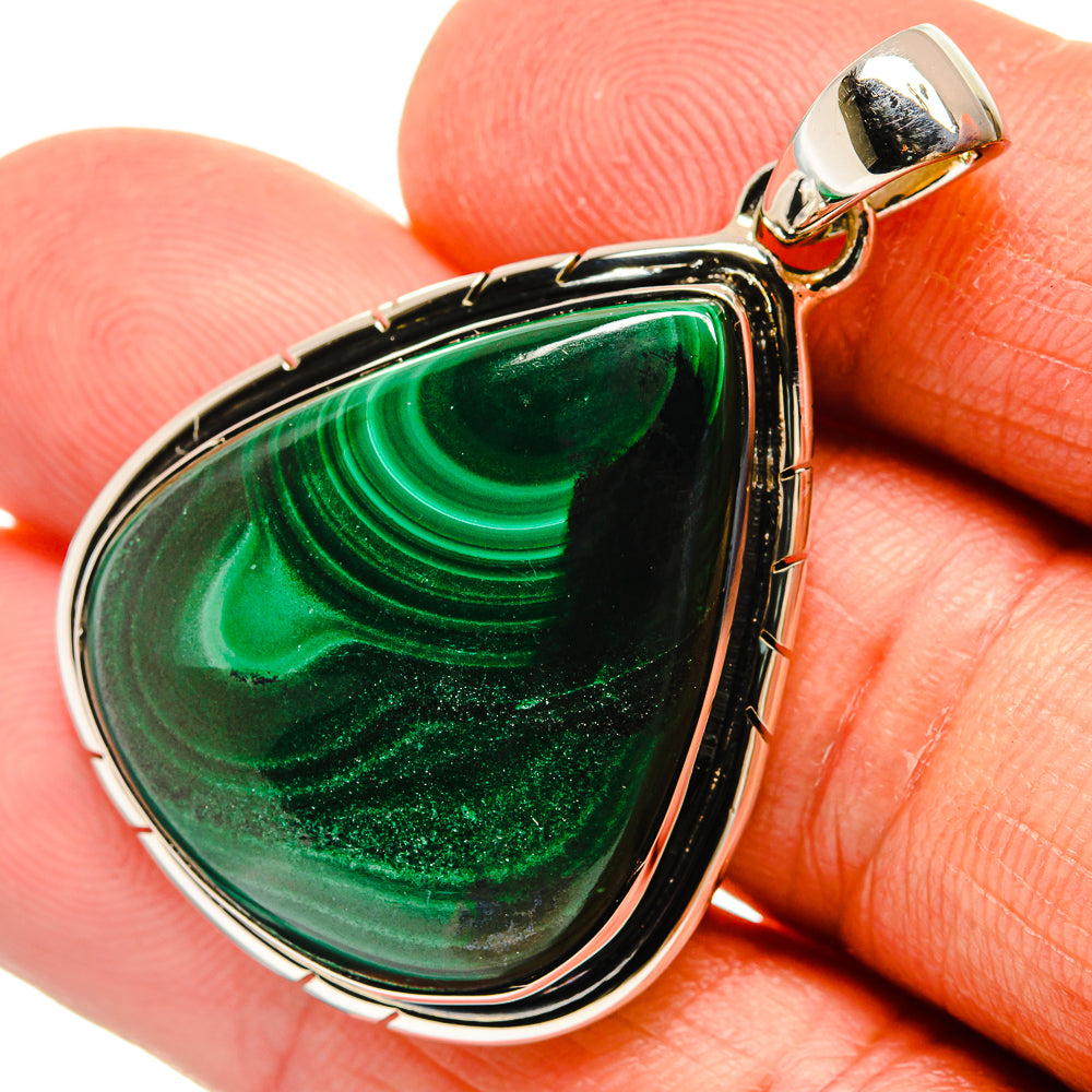 Malachite Pendants handcrafted by Anasilvercos - PD25889