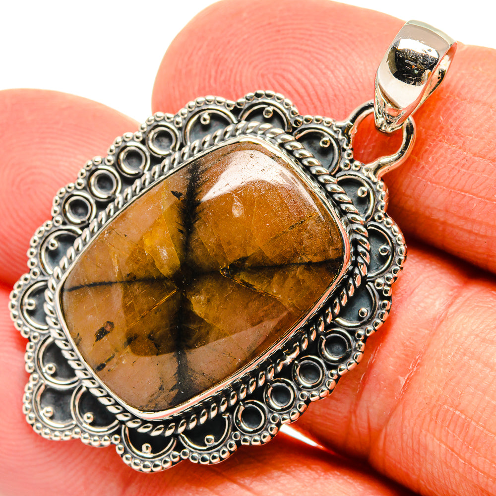 Chiastolite Pendants handcrafted by Anasilvercos - PD25895