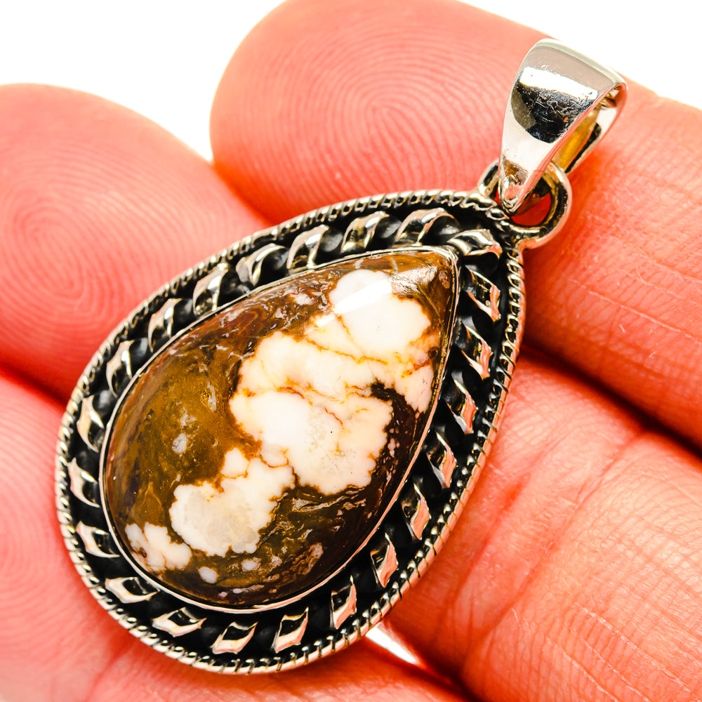 Peanut Wood Jasper Pendants handcrafted by Anasilvercos - PD25898