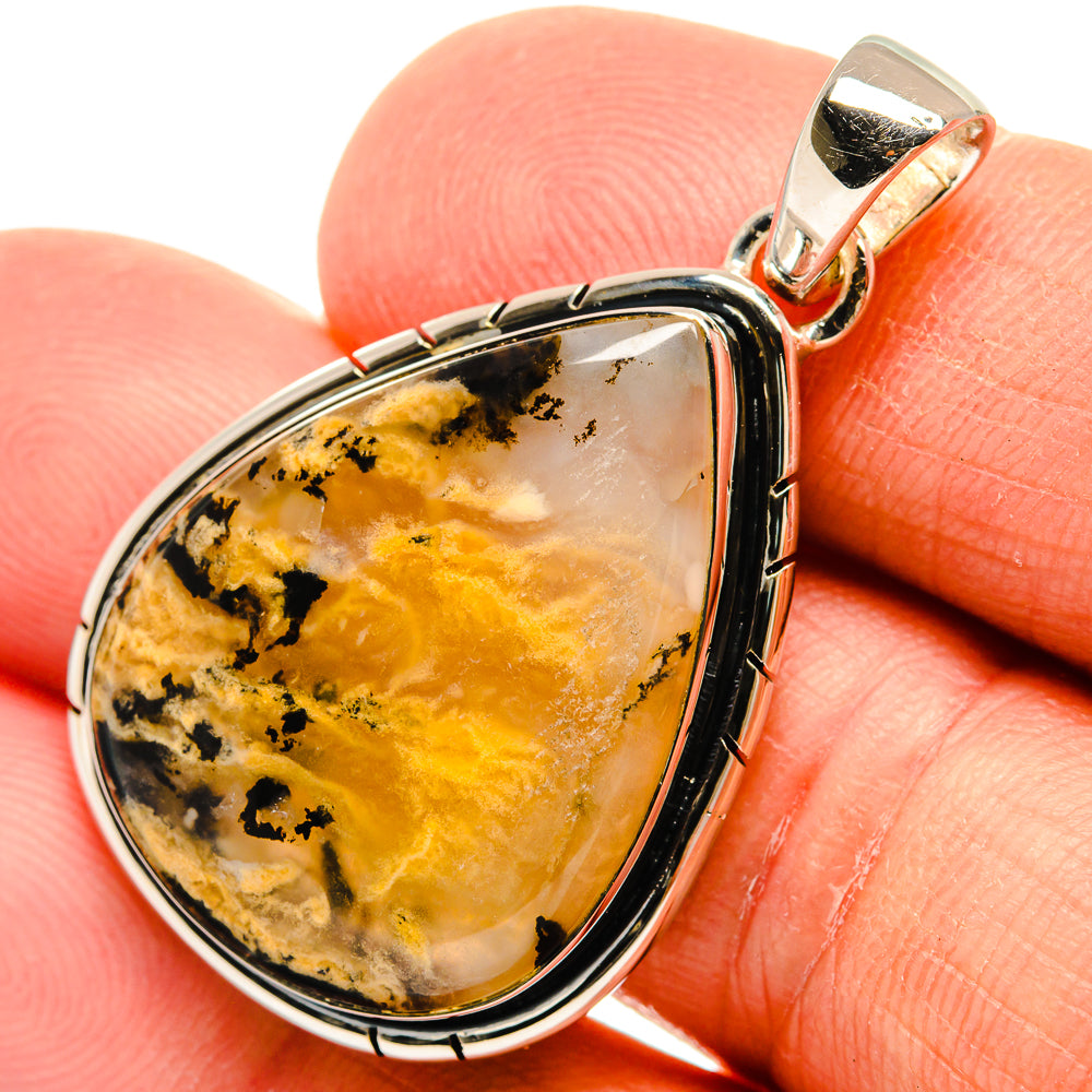 Plume Agate Pendants handcrafted by Anasilvercos - PD25914