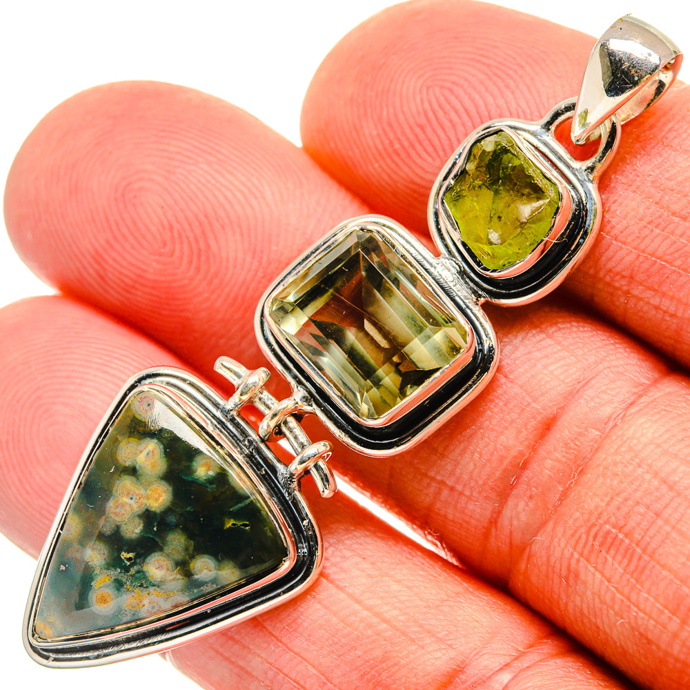 Ocean Jasper Pendants handcrafted by Anasilvercos - PD25919