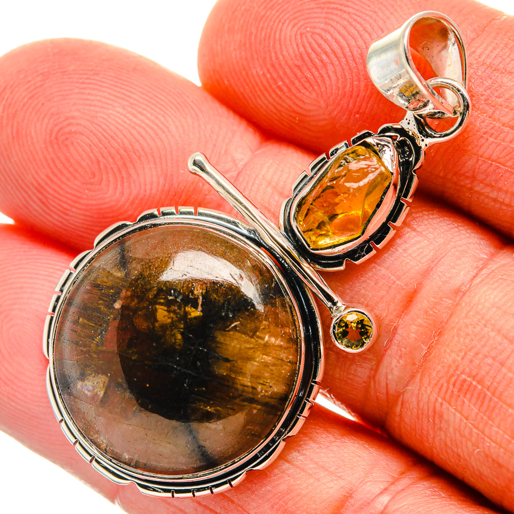 Chiastolite Pendants handcrafted by Anasilvercos - PD25921