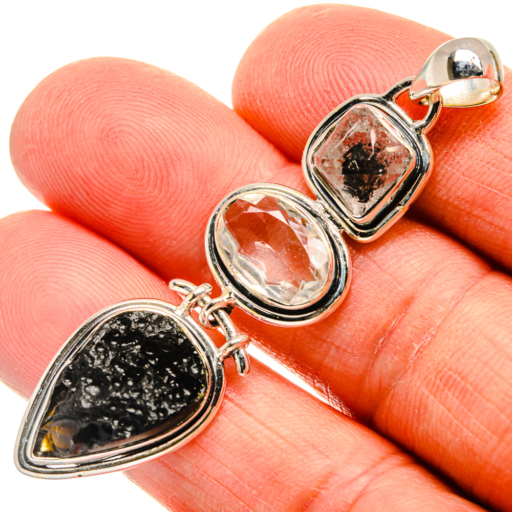 Tektite Pendants handcrafted by Anasilvercos - PD25934