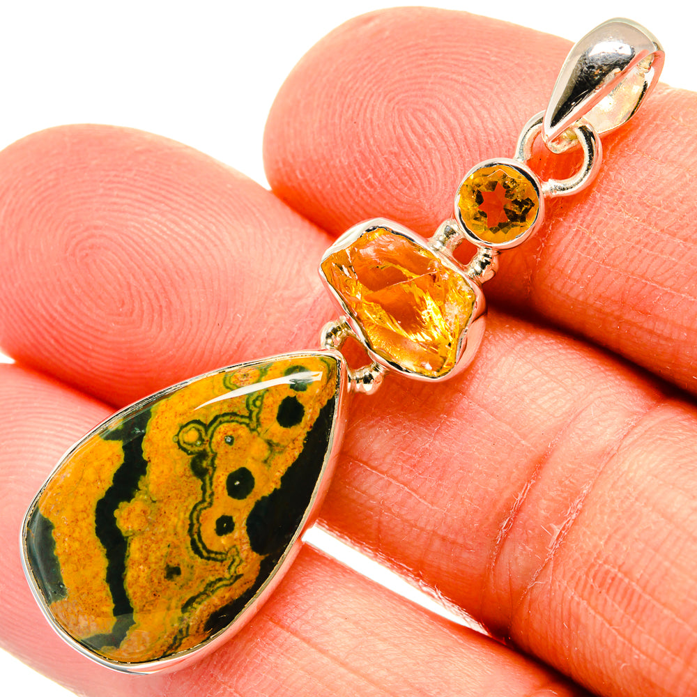Ocean Jasper Pendants handcrafted by Anasilvercos - PD25938