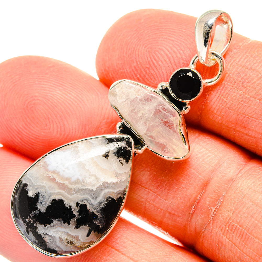 Gabbro Stone Pendants handcrafted by Anasilvercos - PD25941